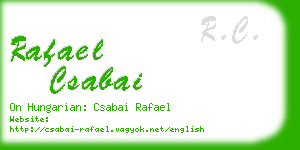 rafael csabai business card